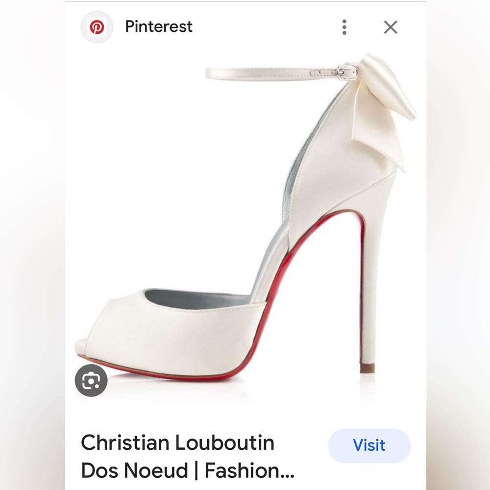 SERIOUS ISO!!! Christian Louboutin Dos Noeud off-white satin sz 35.5-36!!💍👰‍♀️